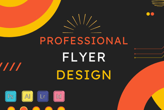 Gig Preview - Create a professional flyer, business  webinar event flyers, advert postals, ads