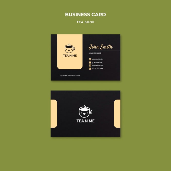 Gig Preview - Do professional  creative business card designs for your tea business