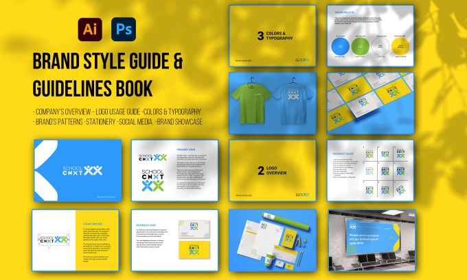 Gig Preview - Do brand style guide, brand guidelines, brand usage guide, and brand book