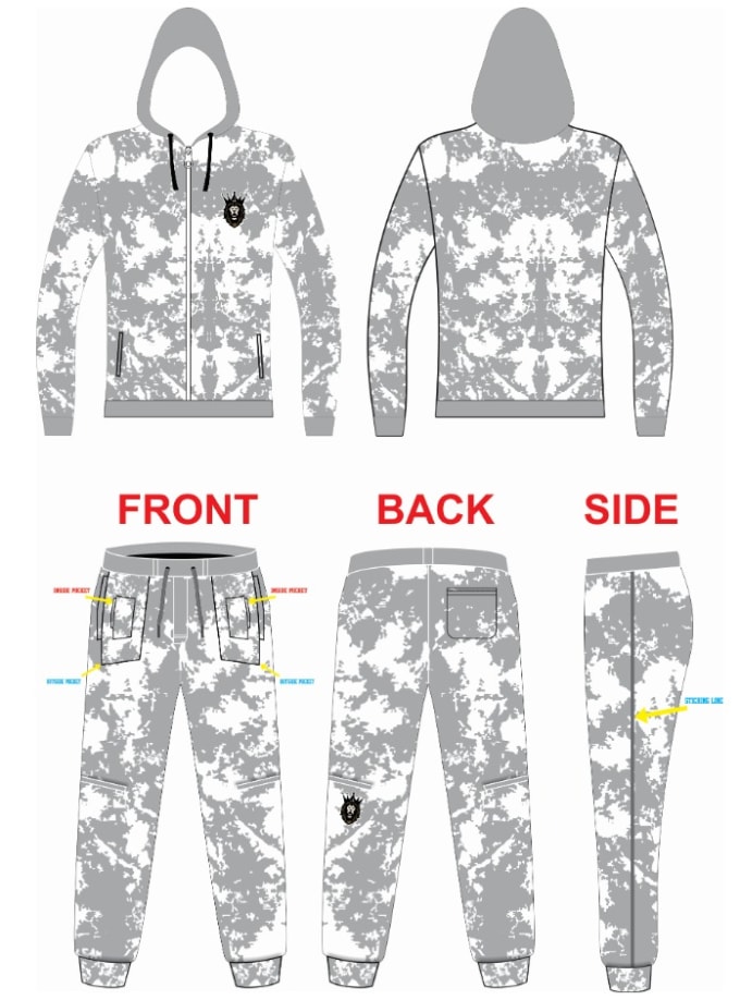 Gig Preview - Design attractive sublimation tracksuit and other mockup