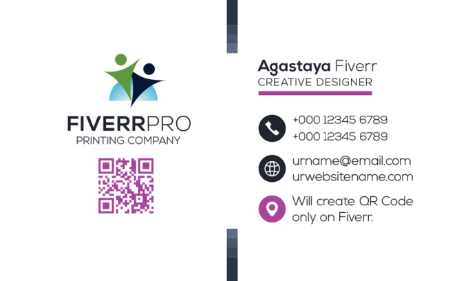 Gig Preview - Create business marketing cards