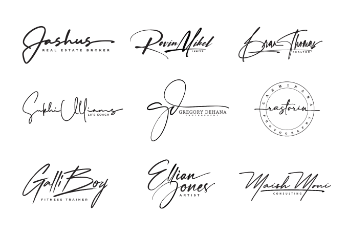 Gig Preview - Design handwriting signature, scripted, cursive, handwritten logo