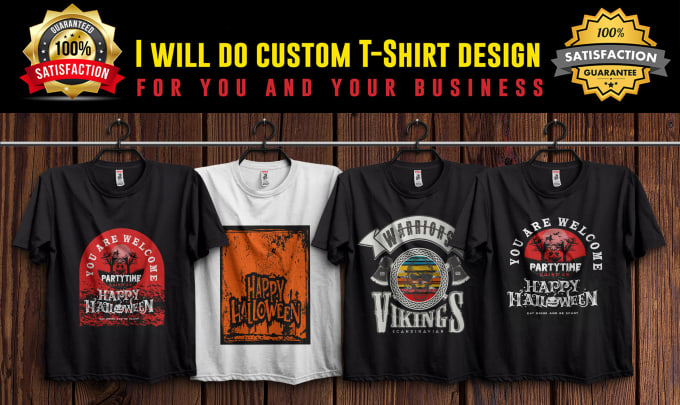 Gig Preview - Do custom graphic t shirt design within 24 hours