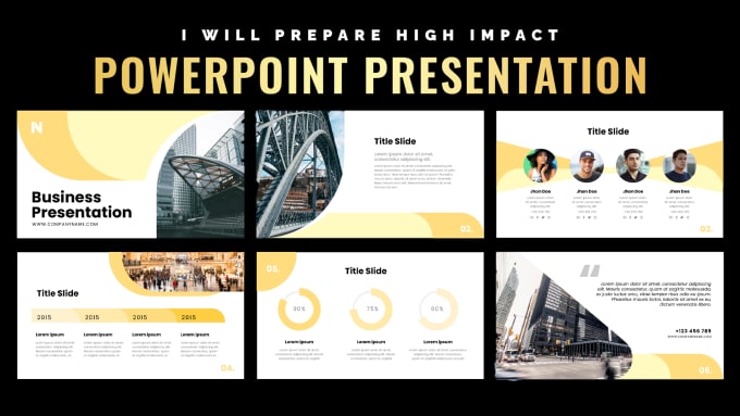 Gig Preview - Prepare high impact powerpoint presentation for your needs