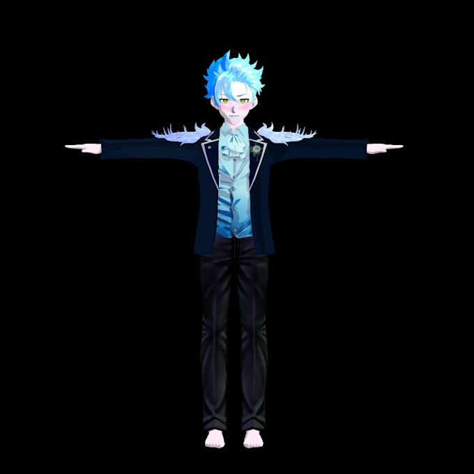 Gig Preview - Do 3d furry or anime vtuber, vrchat avatar character model