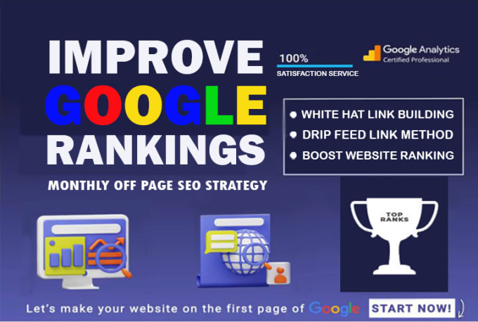 Gig Preview - Rank your website on google with monthly SEO backlinks