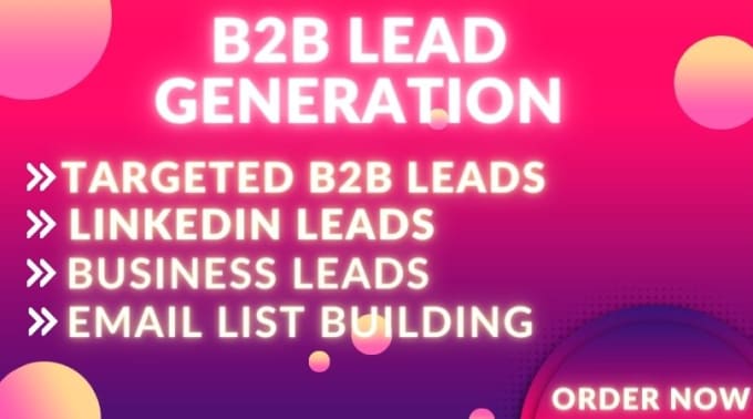 Gig Preview - Do b2b lead generation, linkedin and web research