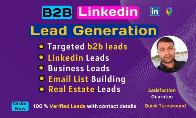 Gig Preview - Do targeted b2b lead generation, business leads, linkedin leads