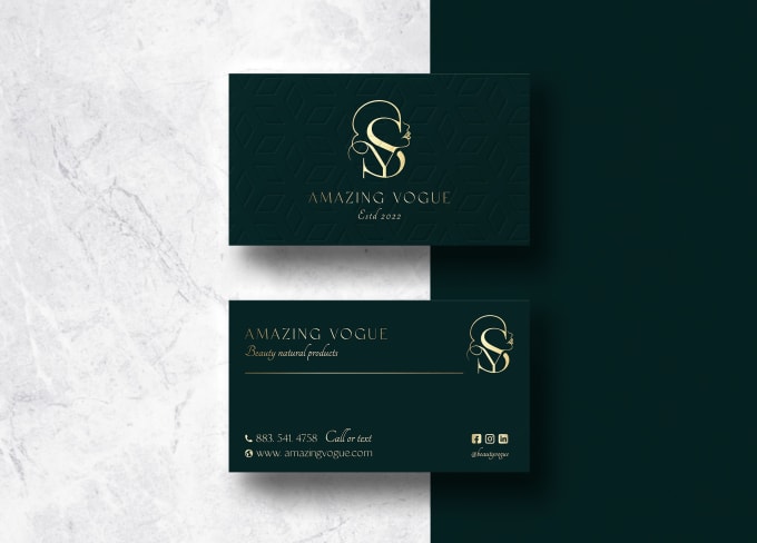 Gig Preview - Design an elegant feminine business card