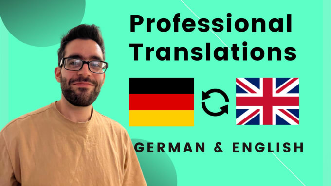 Gig Preview - Manually translate english to german, german to english