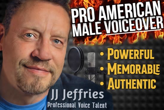 Bestseller - be your deep male american voice over