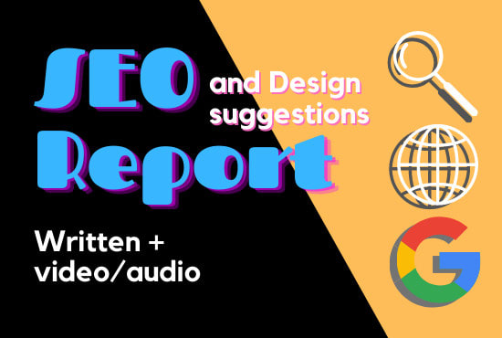 Gig Preview - Do an SEO audit report with design suggestions