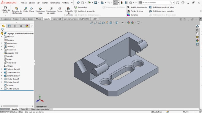 Gig Preview - Diseño y modelado 3d en solid works para impresion 3d