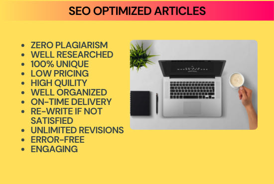 Gig Preview - Be your amazing SEO friendly article writer and rewriter