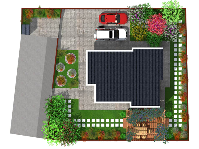 Gig Preview - Create your front and your back yard landscape design