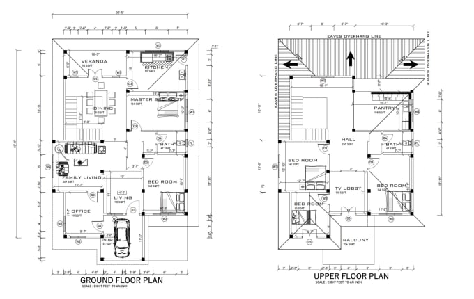 Gig Preview - Draft architectural plans in autocad draftsman