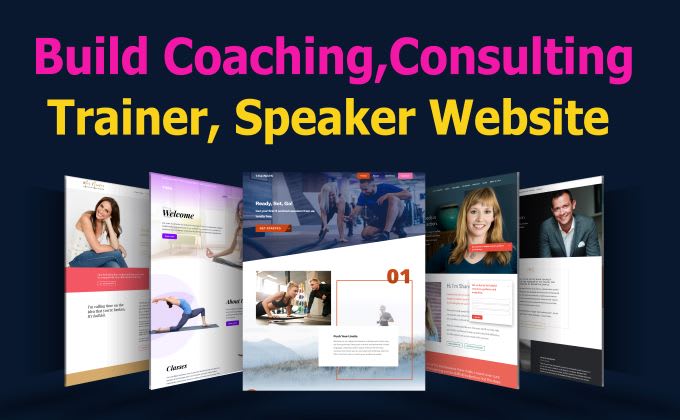 Bestseller - build premium coaching website for coach,consultant,speaker,trainer