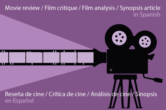 Gig Preview - Write movie reviews or film review articles in spanish