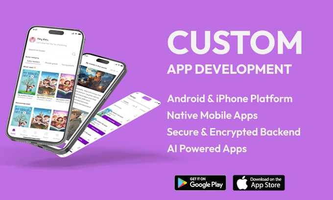 Gig Preview - Develop custom android and ios app mobile developer