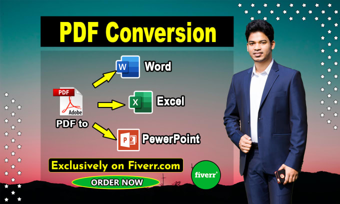 Gig Preview - Do pdf to excel, pdf to word, file conversion