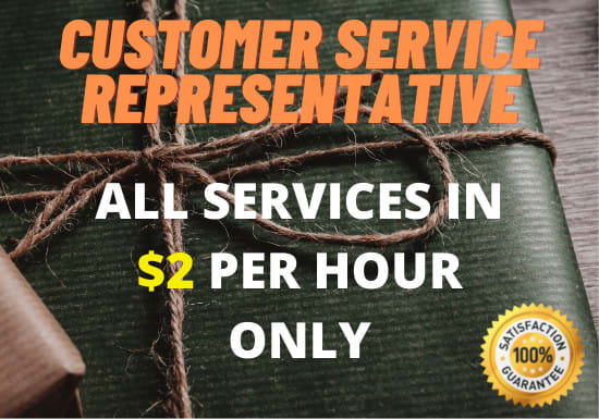 Gig Preview - Provide customer representative services in dollar 2 per hour only