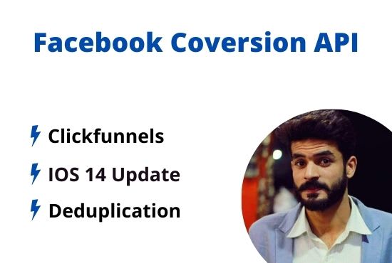 Gig Preview - Fix ios 14 update and setup facebook pixel, conversion API in clickfunnels