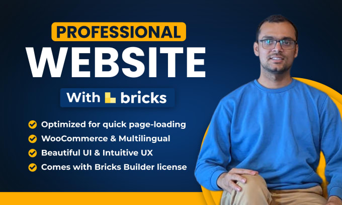 Gig Preview - Build blazing fast wordpress website with bricks builder