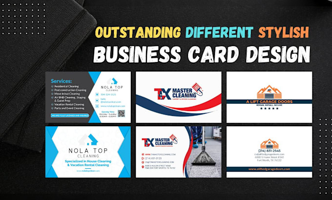 Gig Preview - Do outstanding different stylish business card design