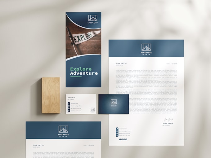 Bestseller - design minimalist business card, letterhead and stationary design