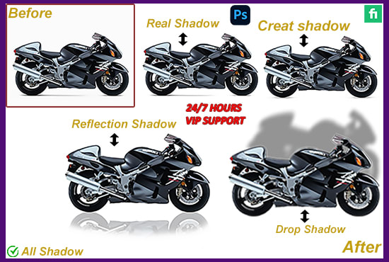 Gig Preview - Do professional shadow service color correction with background removal