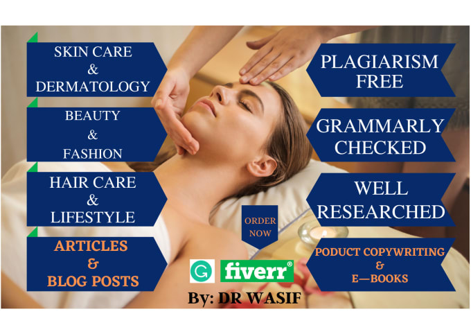 Gig Preview - Do your beauty skin care and hair care content and products copywriting