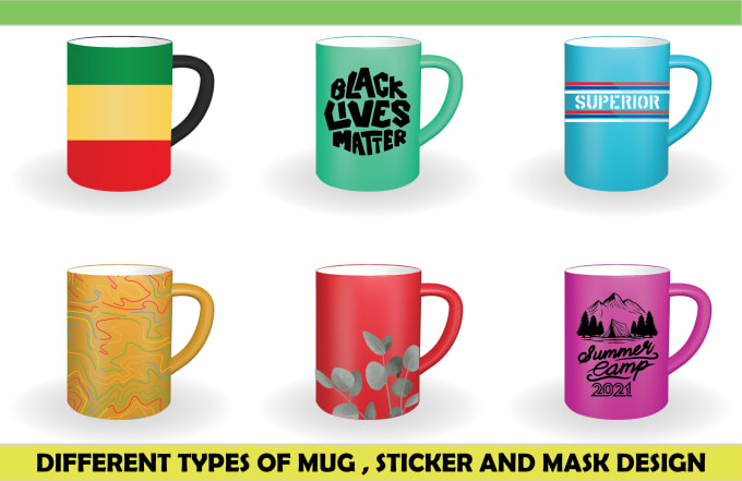 Gig Preview - Design unique mug, sticker, phone case with unlimited revisions