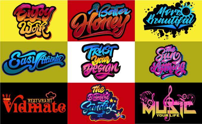 Gig Preview - Create graffiti lettering typography, text, and font logo