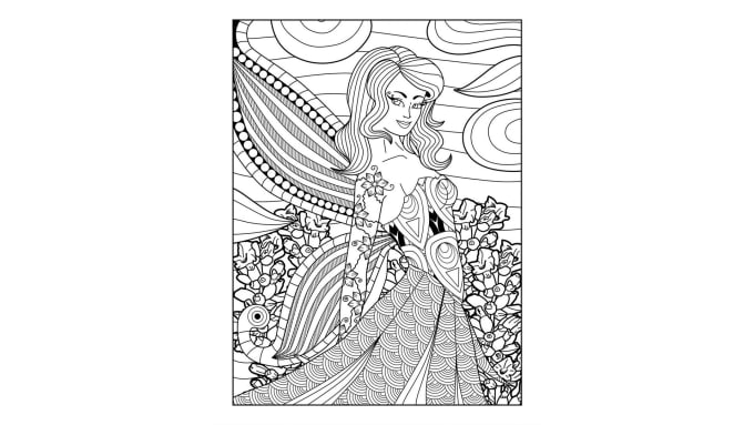 Gig Preview - Give 18 herbal fairies printable adult coloring pages