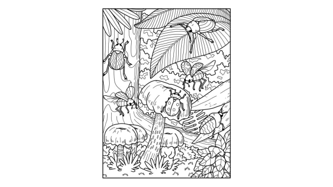 Gig Preview - Give 30 printable mushrooms adult coloring pages