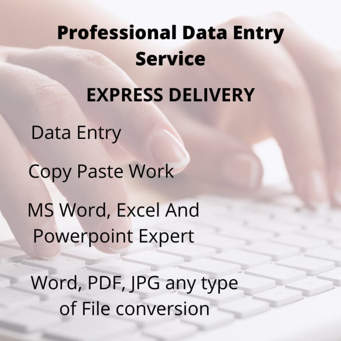 Gig Preview - Do any type of data entry and file conversion