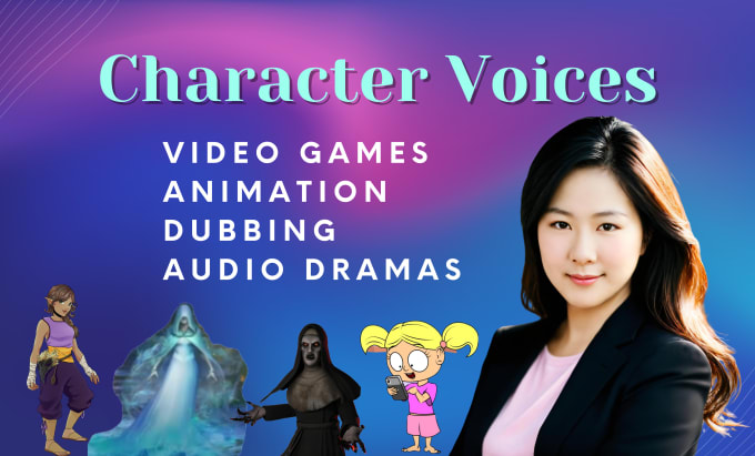 Gig Preview - Voice your animation or video game character