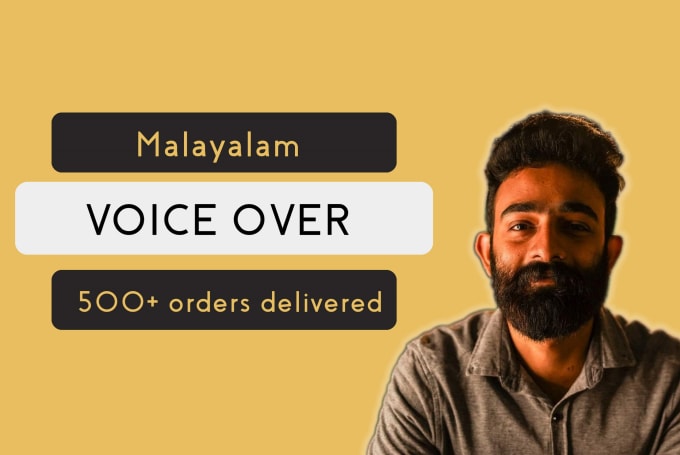 Gig Preview - Do malayalam male voice over in 24 hours