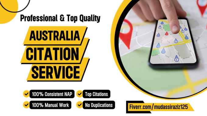 Gig Preview - Do top 300 australian local citations to rank australian business