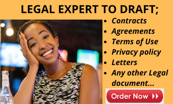 Gig Preview - Be your online lawyer for agreements, contracts, privacy policies and terms