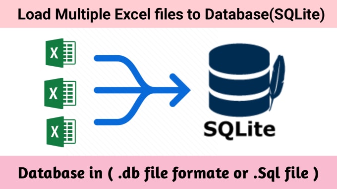 Gig Preview - Convert multiple excel files into sqlite database db file or sql file