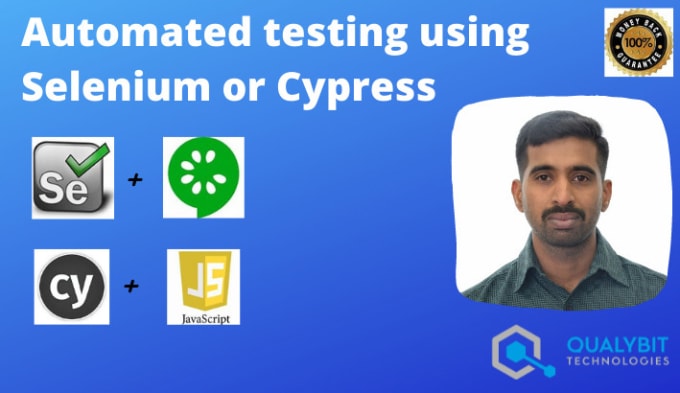 Gig Preview - Write test automation scripts using selenium and cypress