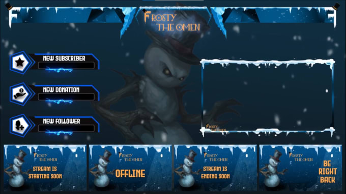 Gig Preview - Create animated twitch overlay, screens, alerts for your streams