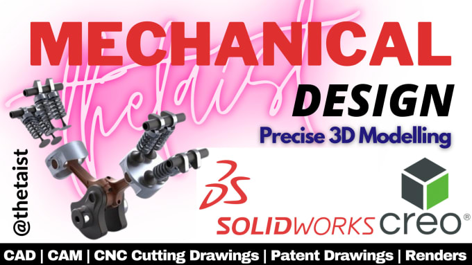 Gig Preview - Design 2d and 3d cad models in solidworks