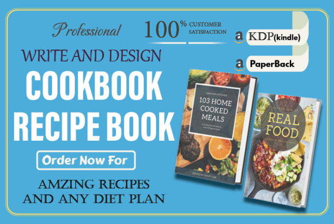 Gig Preview - Design cookbook recipes book and ebook for you