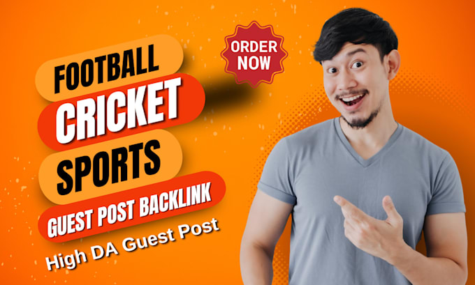 Gig Preview - Publish football cricket sports article for premium guest post backlinks