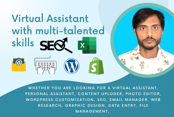 Gig Preview - Be your virtual assistant for graphics and web design