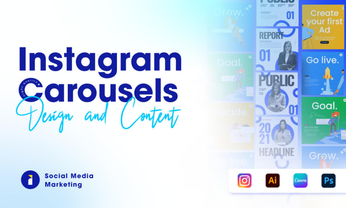 Gig Preview - Create instagram social media carousel for stunning posts