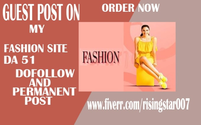 Gig Preview - Publish your article on fashionlures da 51 fashion site