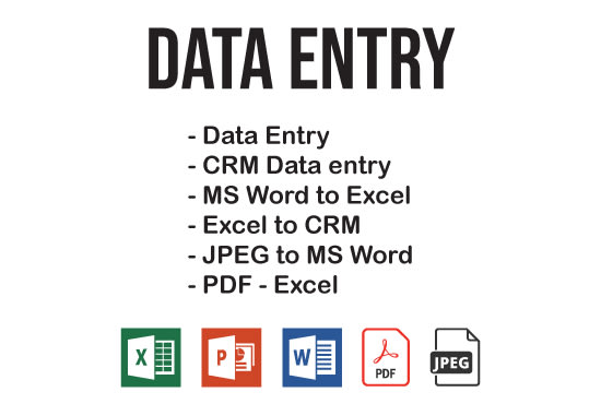 Gig Preview - Convert your jpeg to excel, ms word